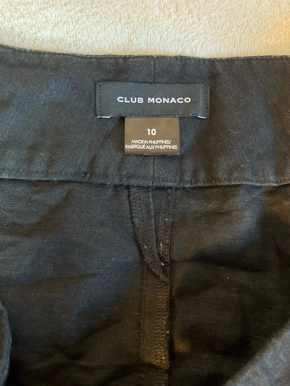 Club Monaco Black Tailored Shorts